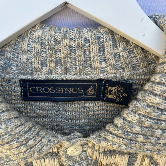 Men’s 100% Cotton Crossings Dad Grandpa Core Sweater Size S - Picture 3 of 5